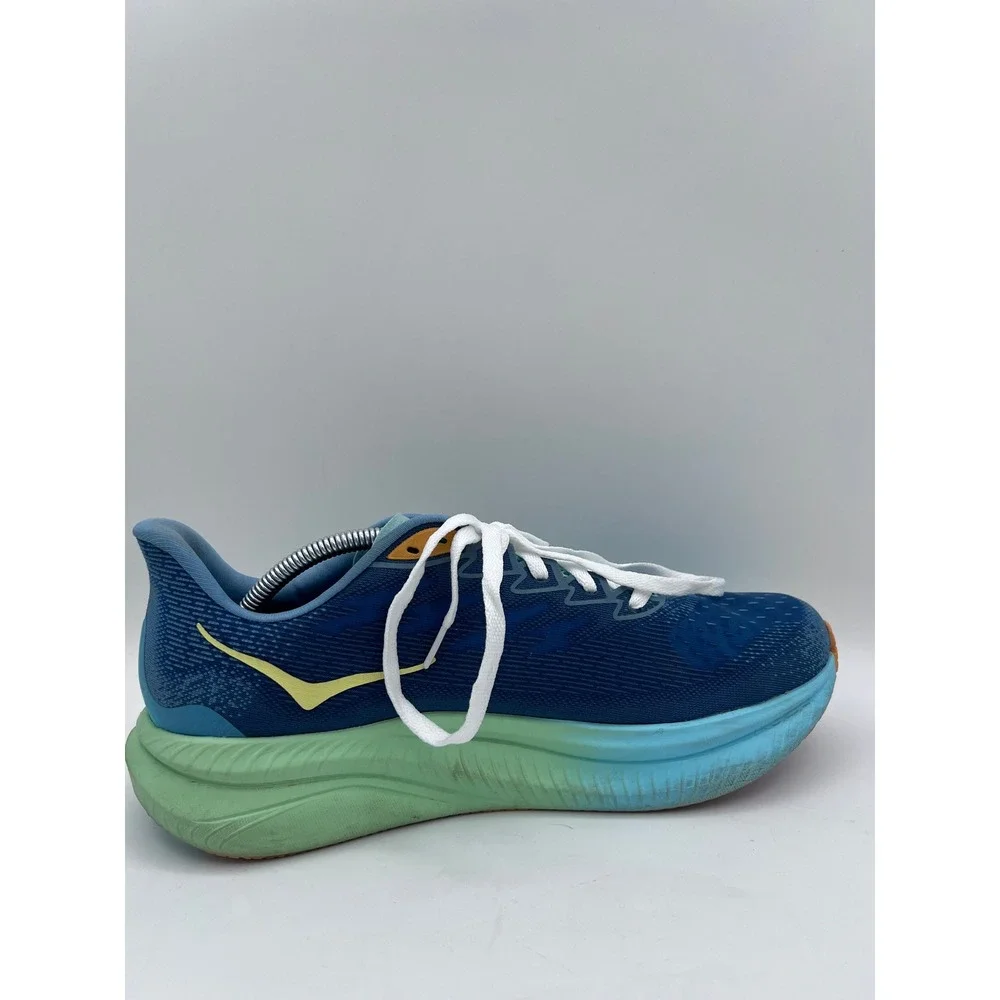 Hoka Mach 6 Mens‎ Running Shoes Blue Green Athletic Sneakers 1147790 DDW Sz 11.5